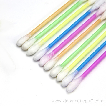 High quality Plastic Stick customized color cotton buds